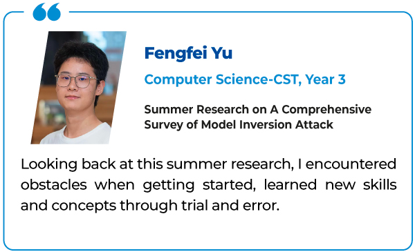 Fengfei Yu (Computer Science-CST, Year 3)